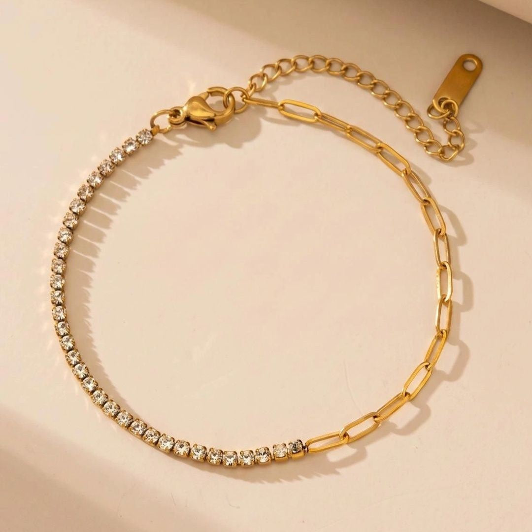 Serelle Paper Link Tennis Bracelet