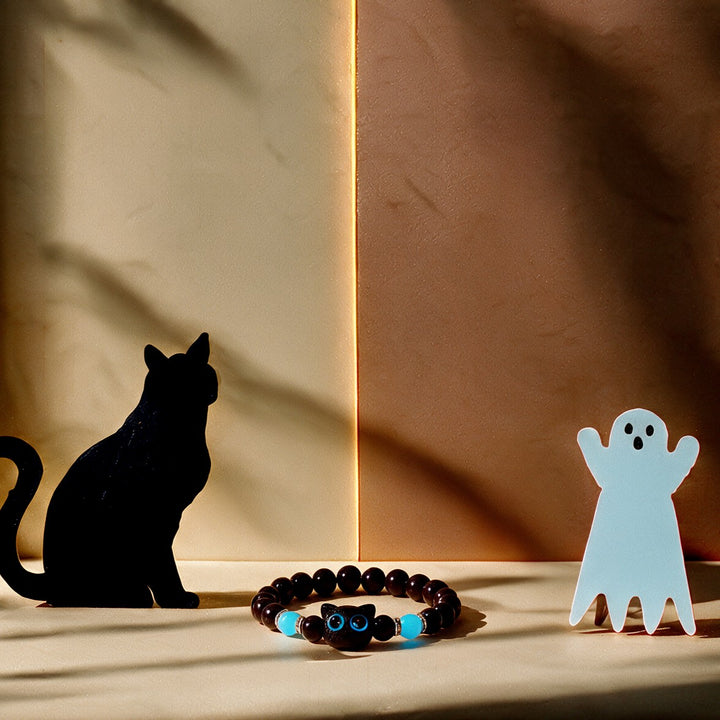 Luna Bright Blue Glowup Owl Bracelet
