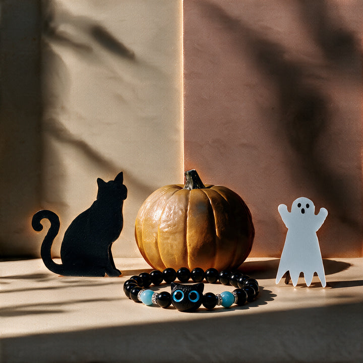 Luna Bright Blue Glowup Owl Bracelet