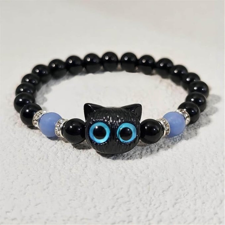 Luna Bright Blue Glowup Owl Bracelet