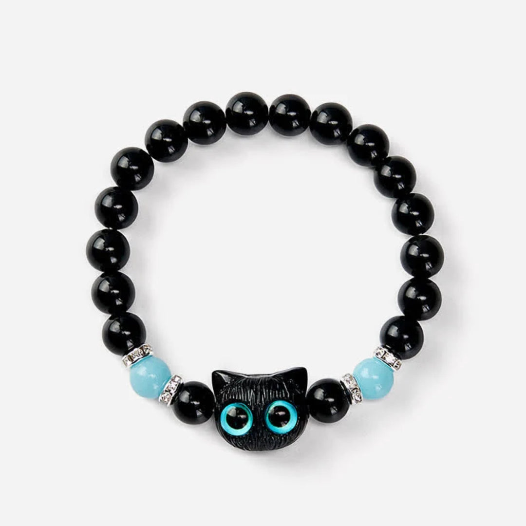 Luna Bright Blue Glowup Owl Bracelet