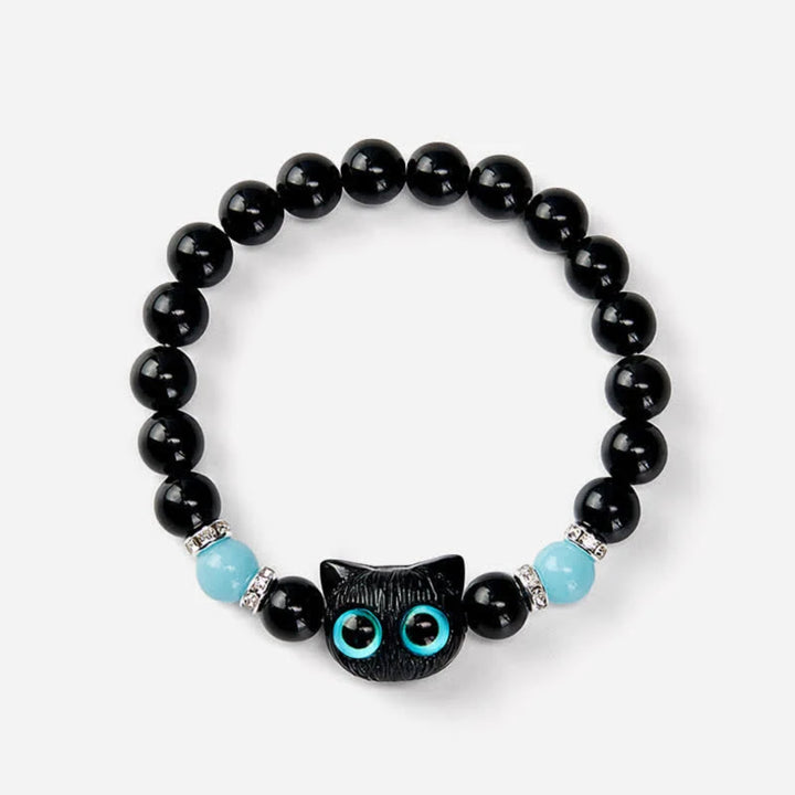 Luna Bright Blue Glowup Owl Bracelet