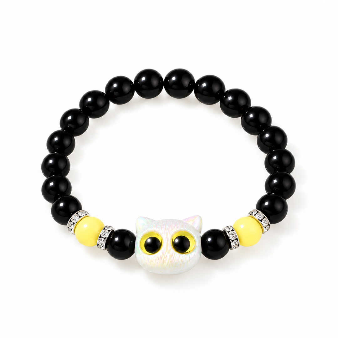 Luna Bright Green Glowup Owl Bracelet