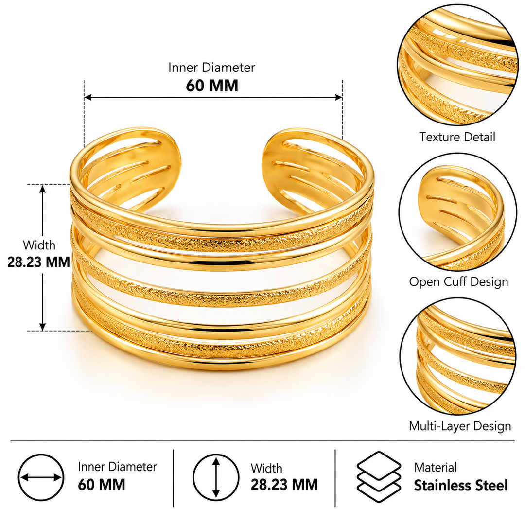 Aurelia Layered Wire Cuff