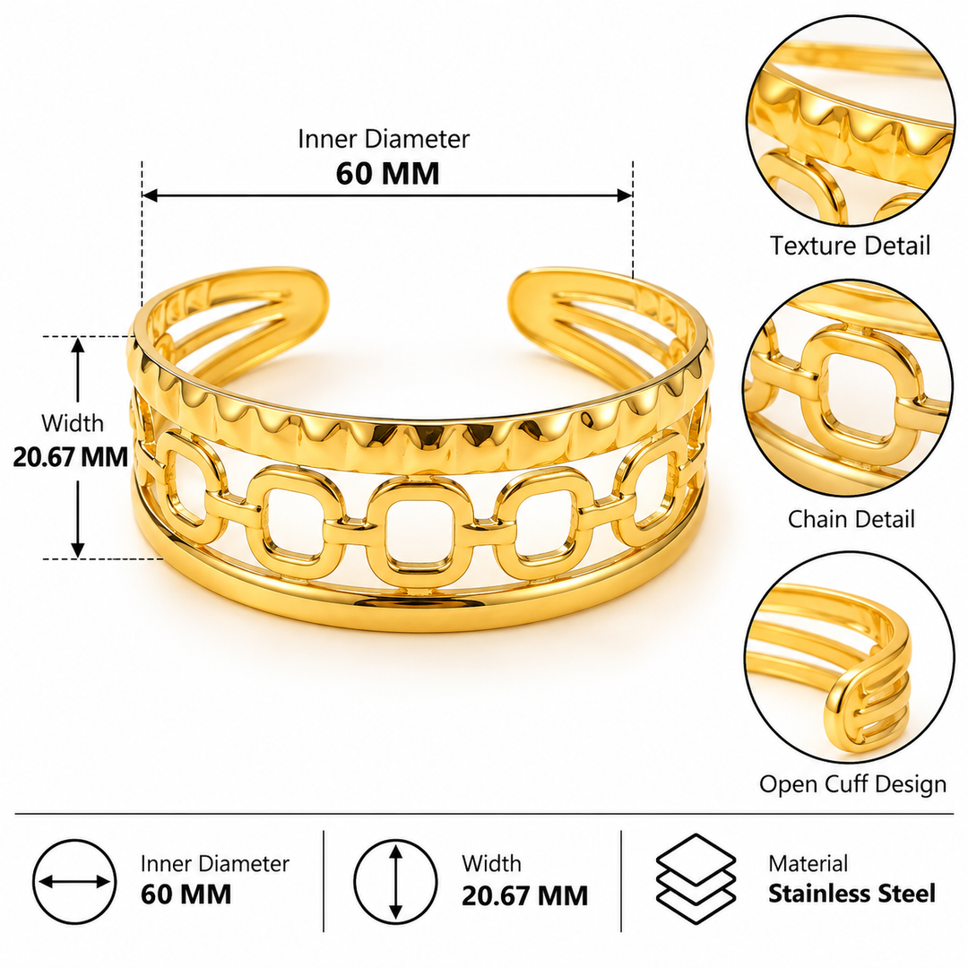 Liora Link Layered Cuff