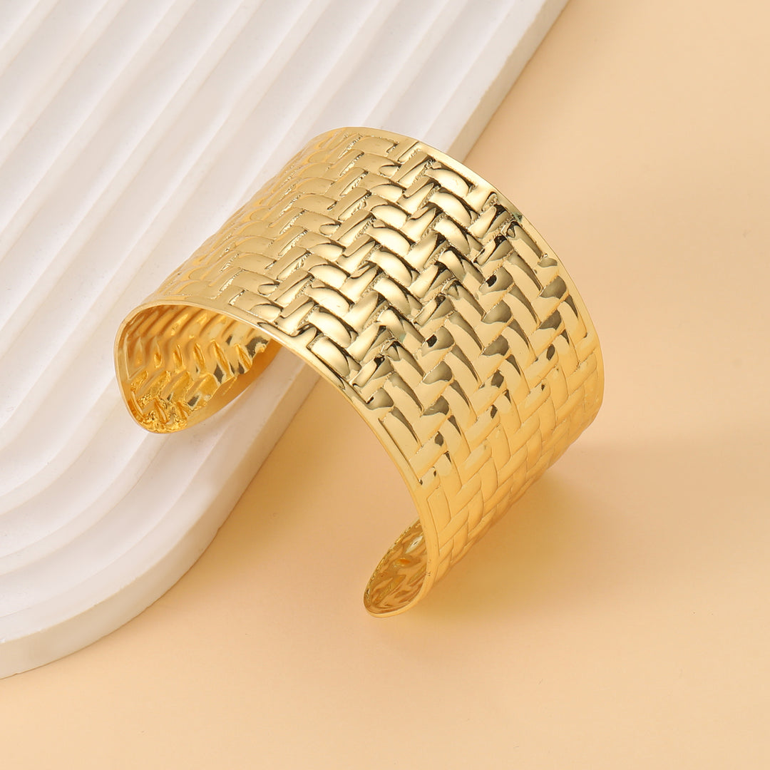 Siena Weave Woven Texture Cuff