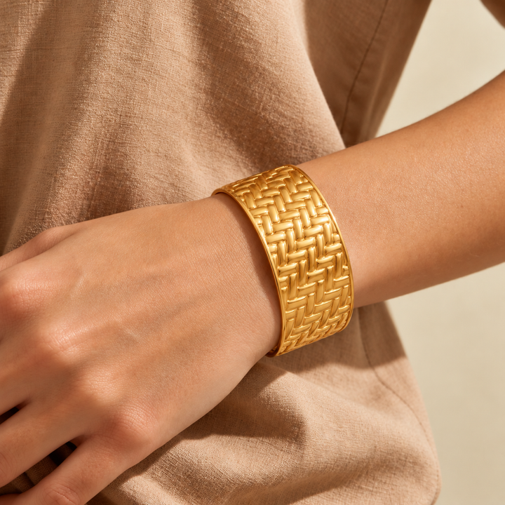 Siena Weave Woven Texture Cuff