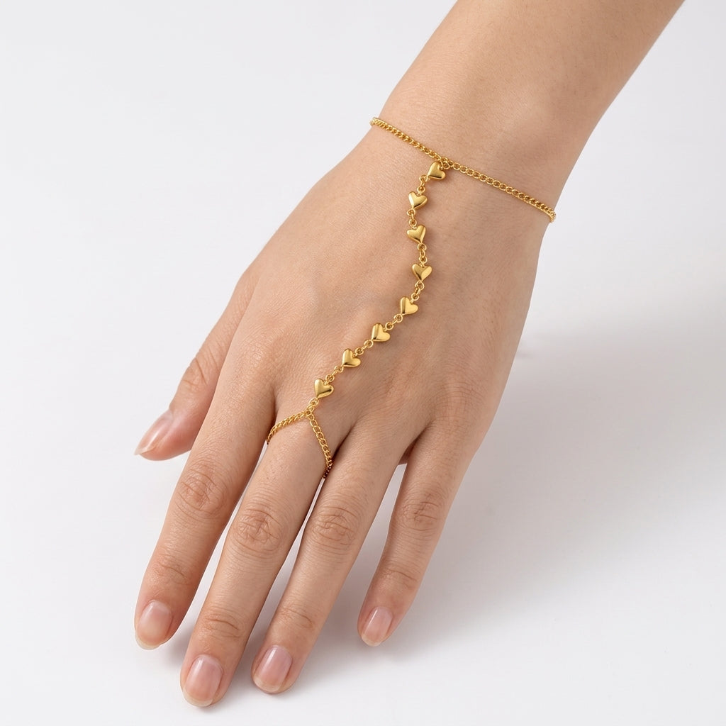 Heartlink Hand Chain
