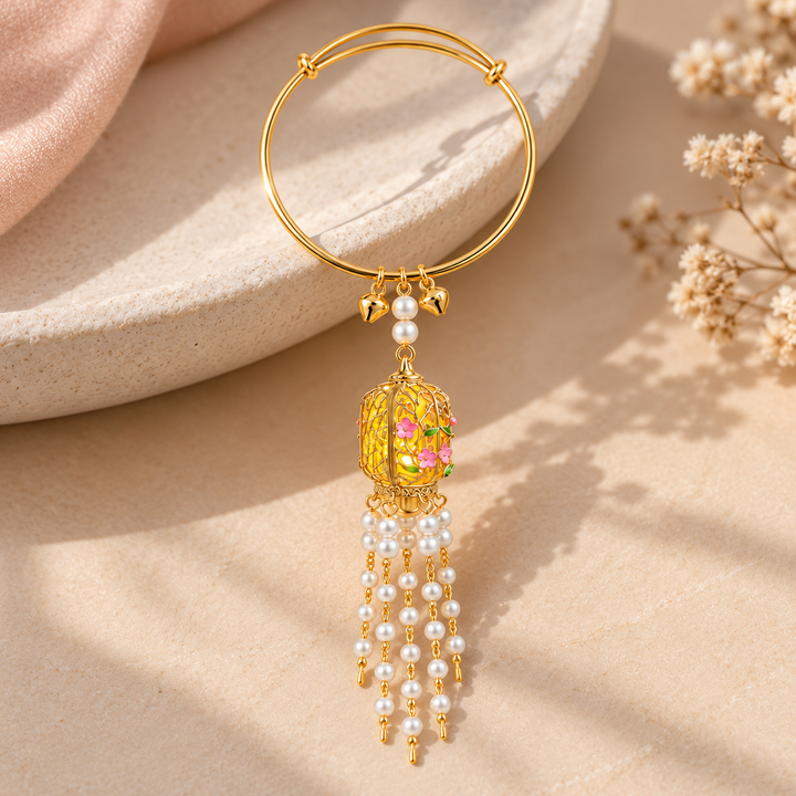 Festive Glow Lantern Drop Tassel Bangle - Preorder · Ships 16th