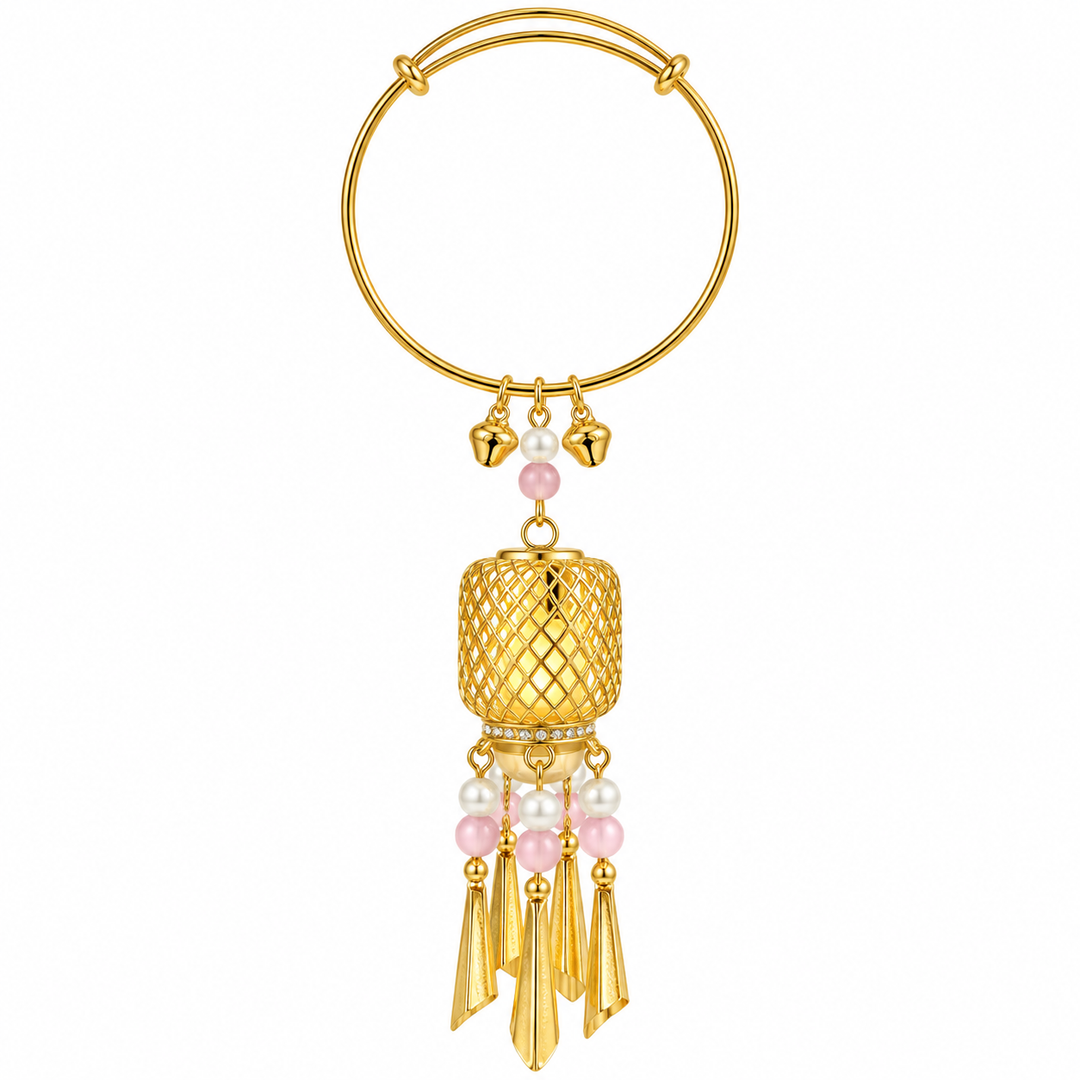 Royal Jharokha Lantern Drop Tassel Bangle - Preorder · Ships 16th
