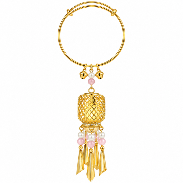 Royal Jharokha Lantern Drop Tassel Bangle - Preorder · Ships 16th