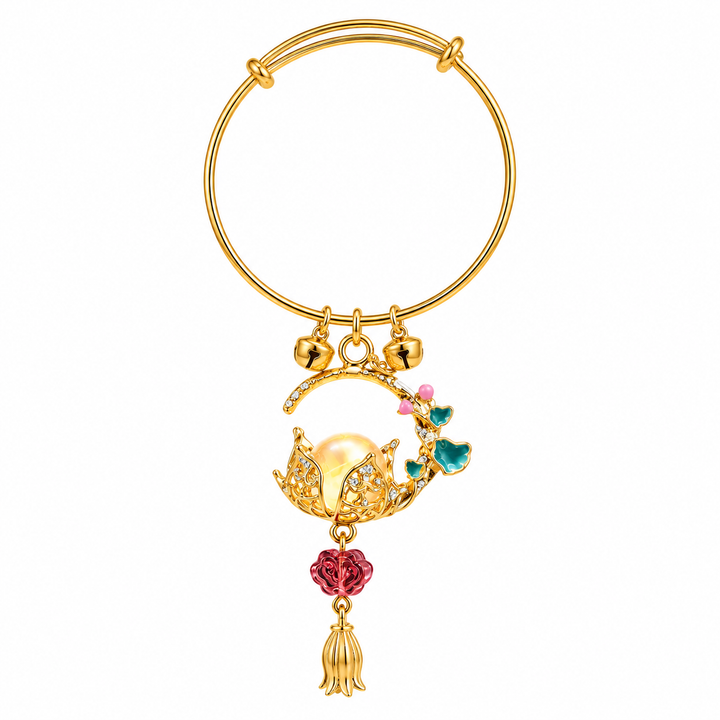 Mystic Moon Lantern Drop Tassel Bangle - Preorder · Ships 16th