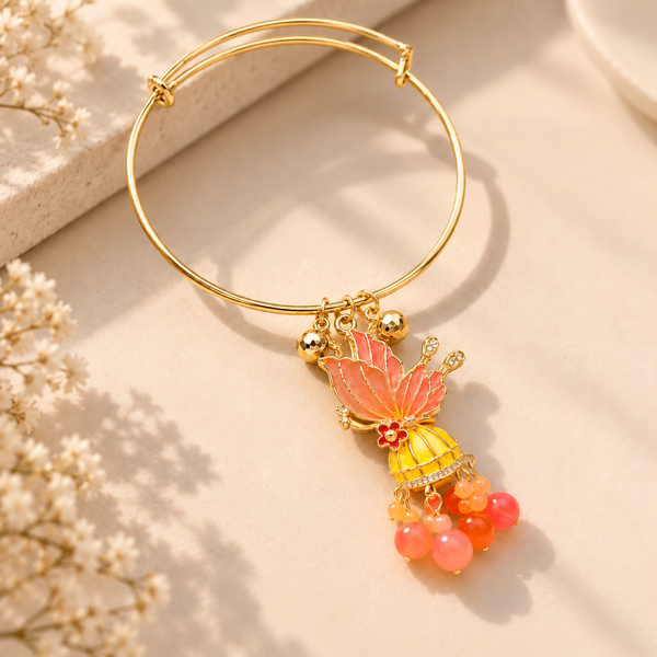 Butterfly Glow Lantern Tassel Drop Bangle - Preorder · Ships 25th
