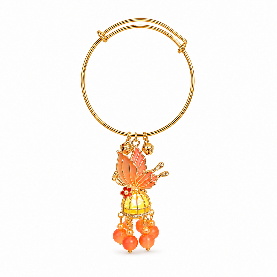 Butterfly Glow Lantern Tassel Drop Bangle - Preorder · Ships 25th