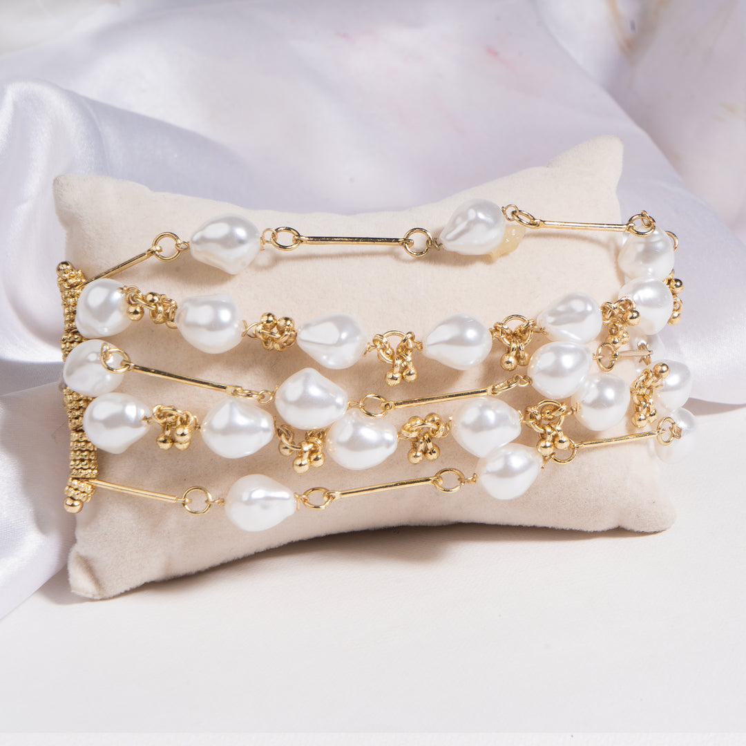Gilded Dew Multi Strand Bracelet
