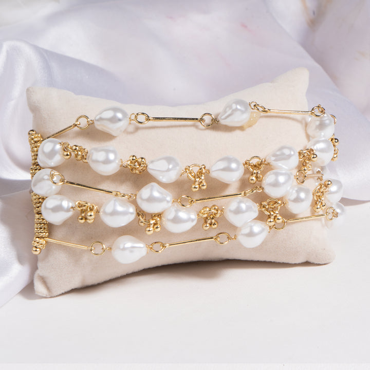 Gilded Dew Multi Strand Bracelet