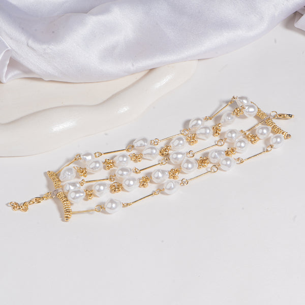Gilded Dew Multi Strand Bracelet