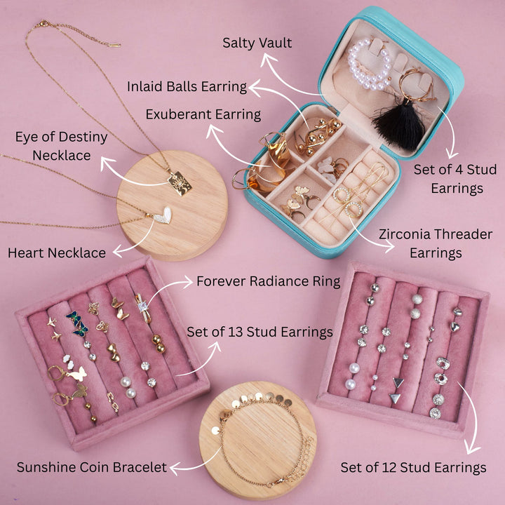 Rare Sparkle Collection Set of 36 Jewellery Combo with Free Organiser