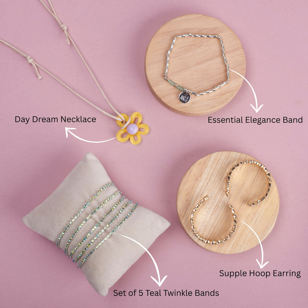 Softcore Glam Set of 8 Premium Jewellery set - Salty Accessories