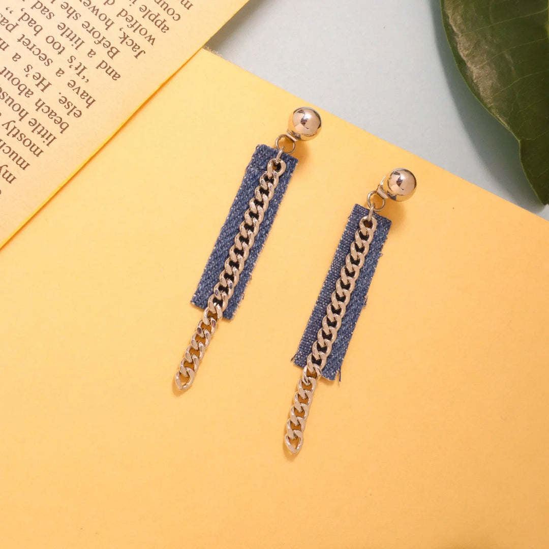 Badass Denim Earrings - Salty Accessories