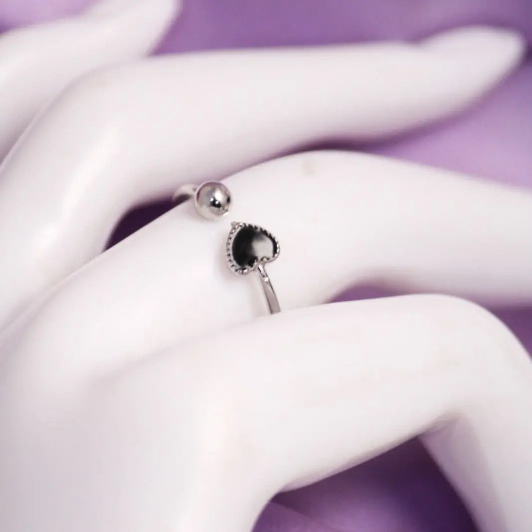 Bare Black Heart Band - Salty Accessories
