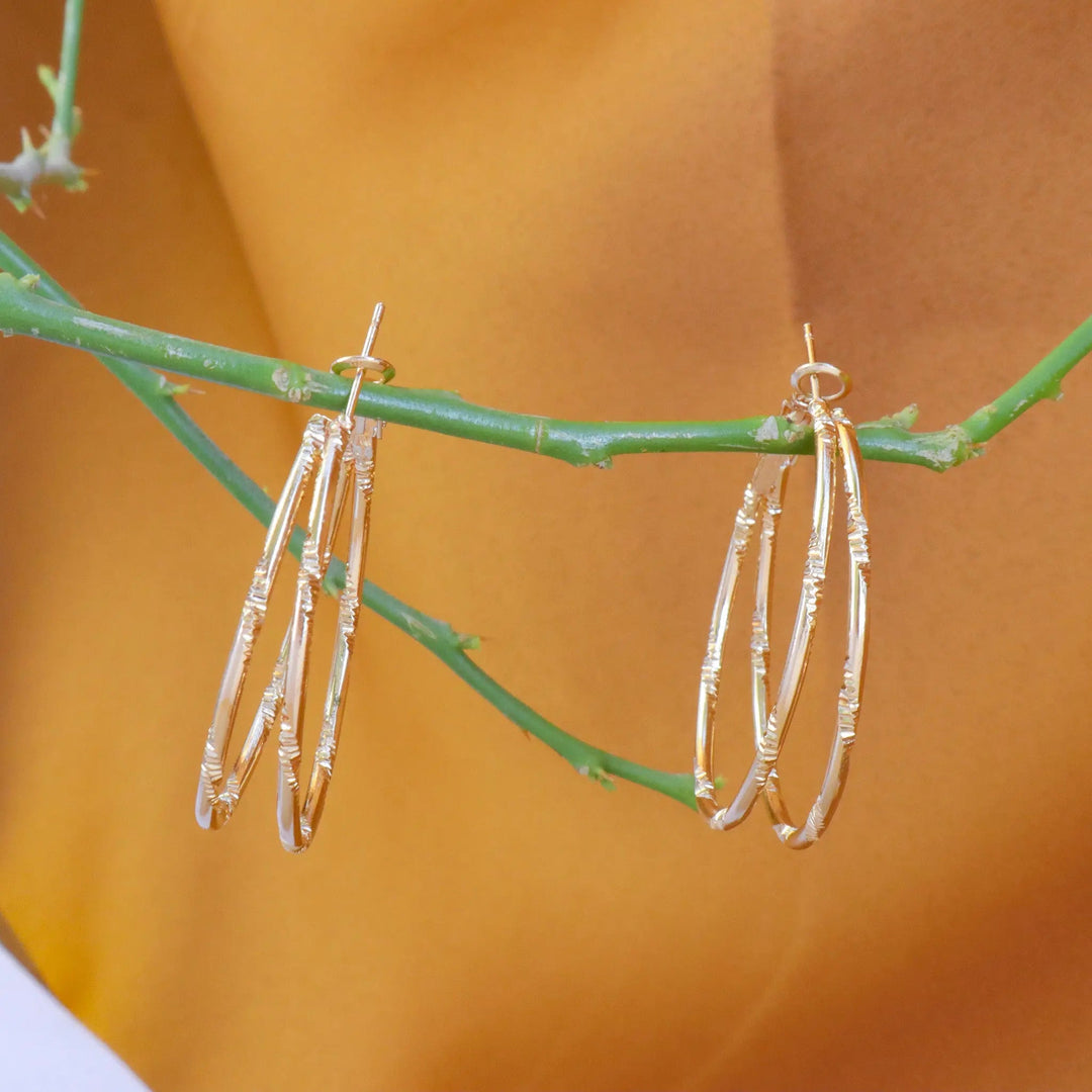 Basic Gold Hoops - Salty Accessories
