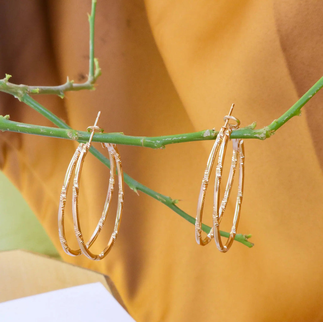 Basic Gold Hoops - Salty Accessories