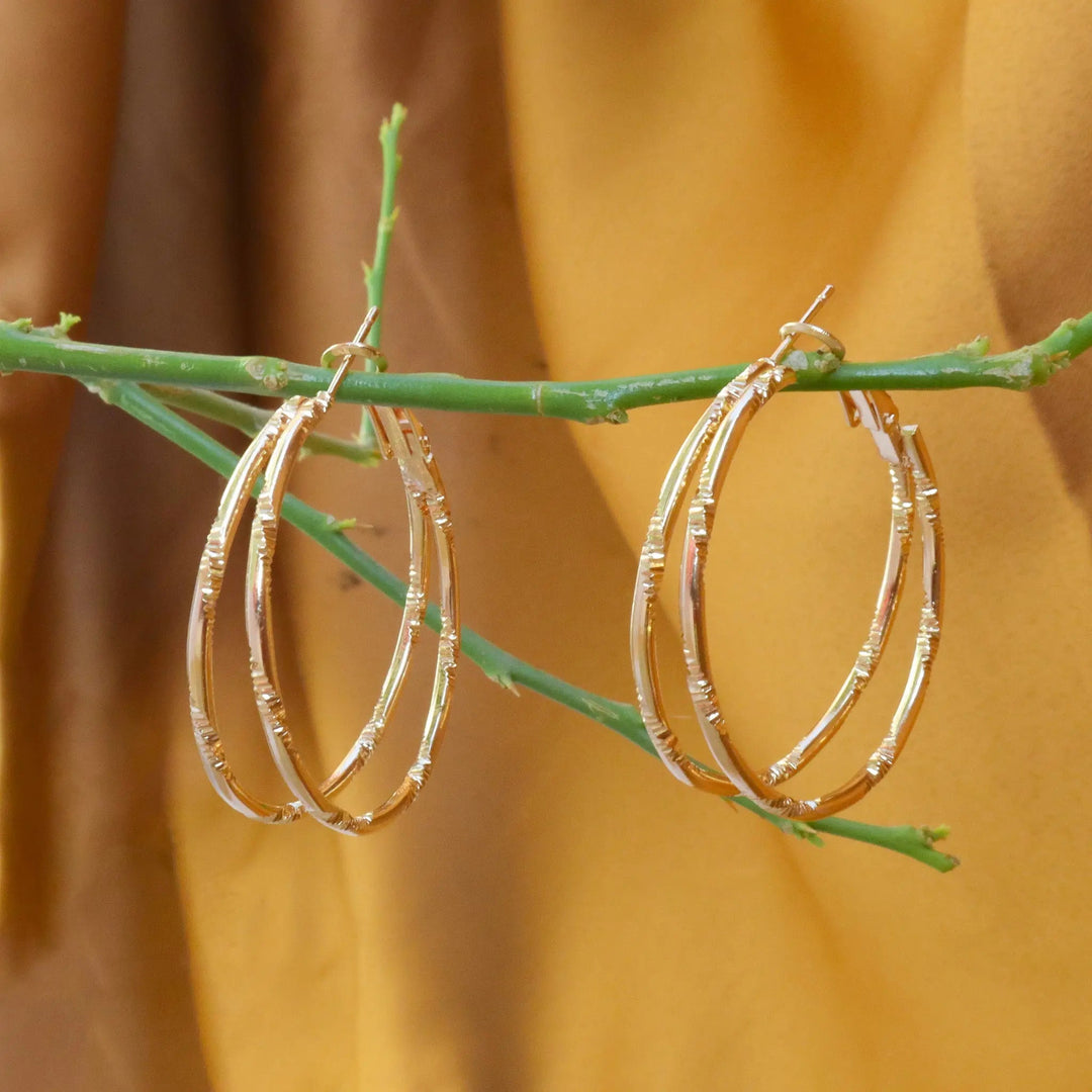 Basic Gold Hoops - Salty Accessories