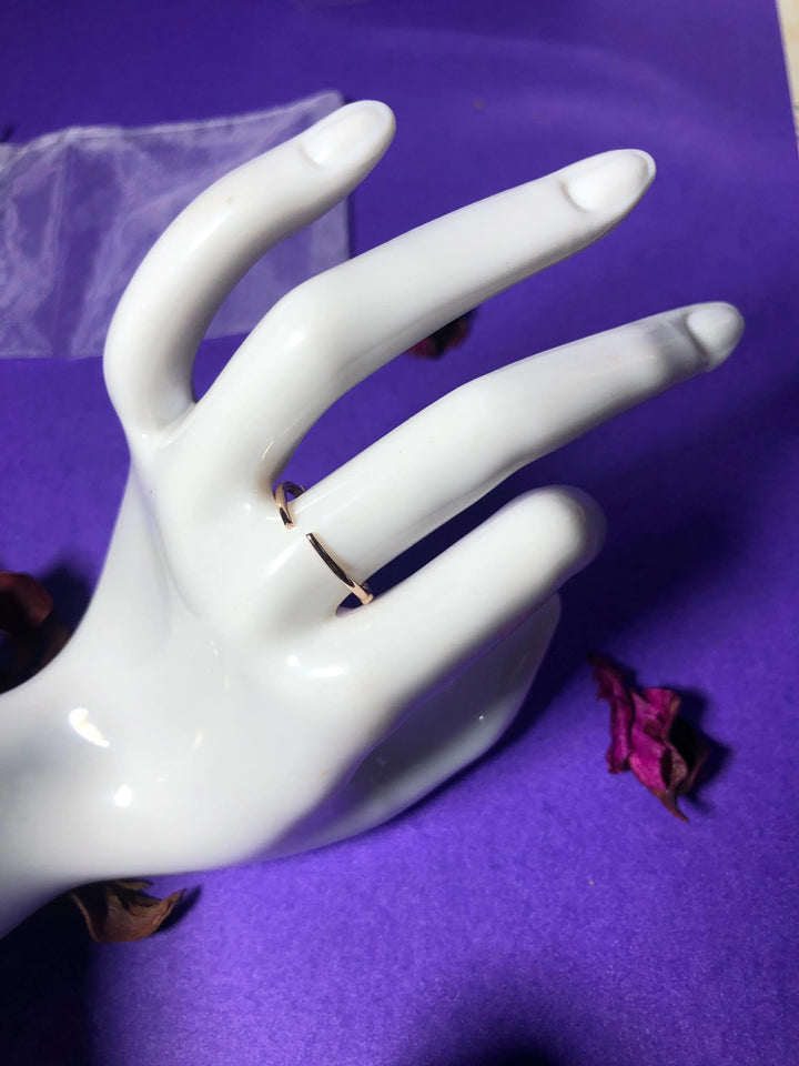 Basic Heart Gold Ring - Salty Accessories