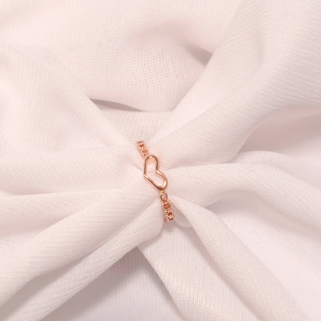 Basic Heart Gold Ring - Salty Accessories