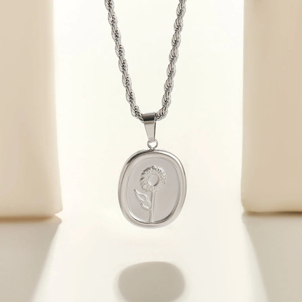 Beloved Bloom Silver Necklace