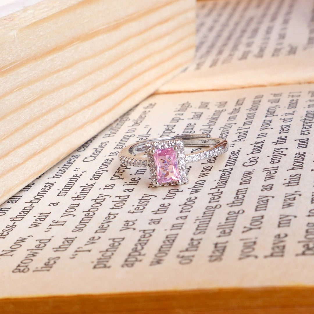 Bennet Square Diamond Cut Ring - Salty Accessories