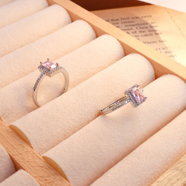 Bennet Square Diamond Cut Ring - Salty Accessories