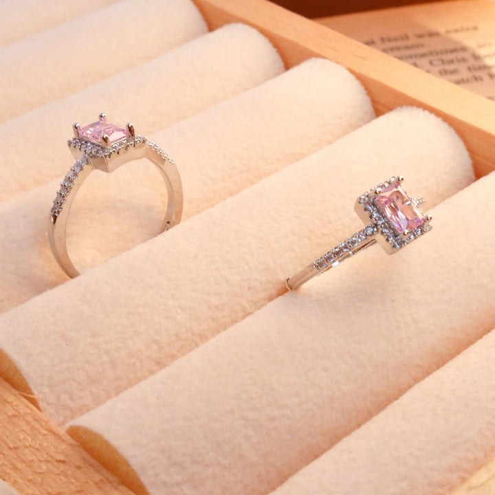 Bennet Square Diamond Cut Ring - Salty Accessories