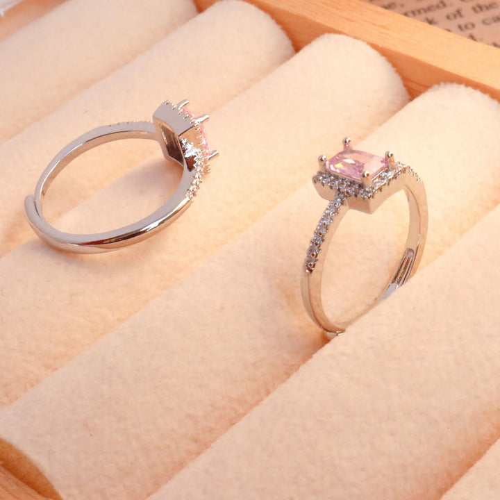 Bennet Square Diamond Cut Ring - Salty Accessories