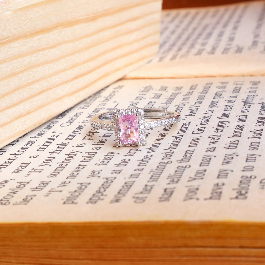 Bennet Square Diamond Cut Ring - Salty Accessories
