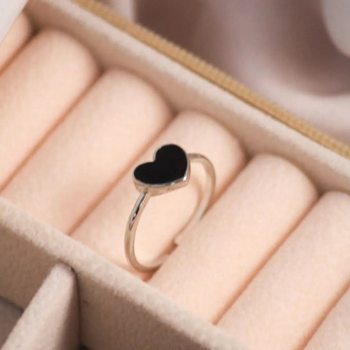 Big On Love Black Silver Band - Salty Accessories
