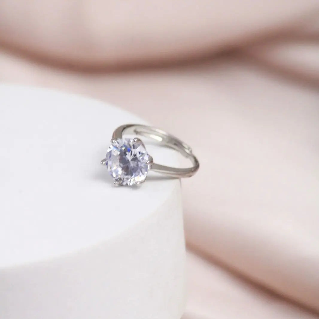 Big Solitaire Engagement Ring - Salty Accessories
