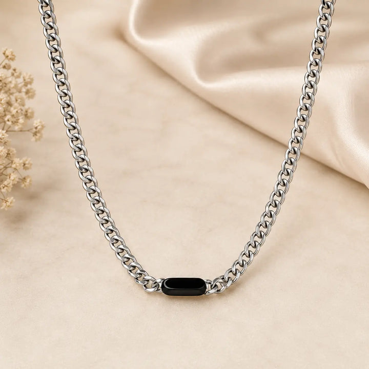 Black Axis Cuban Necklace | Salty