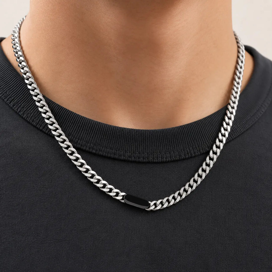Black Axis Cuban Necklace | Salty
