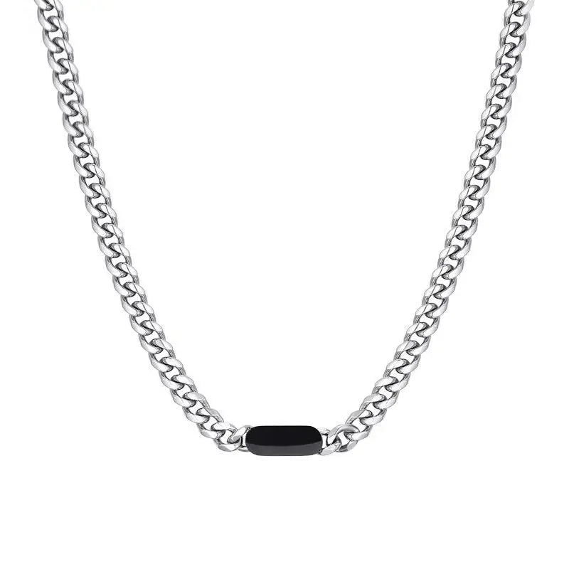 Black Axis Cuban Necklace | Salty