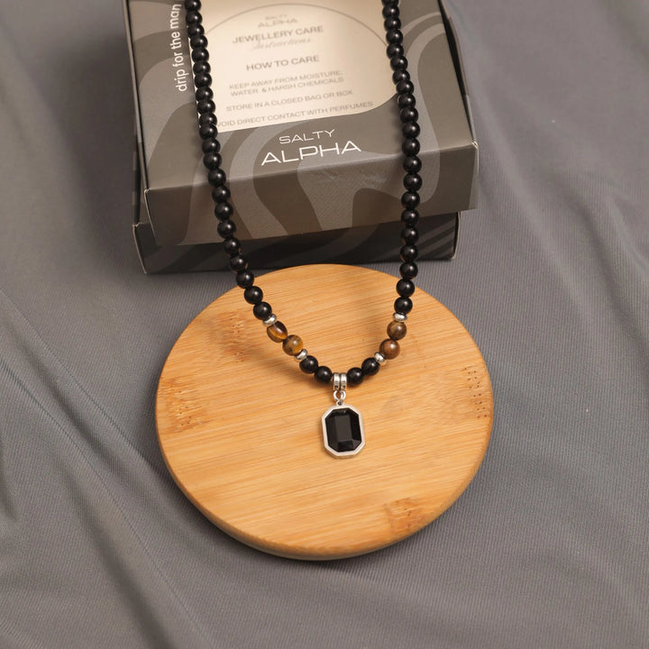 Black Magic Beads Necklace - Salty Accessories