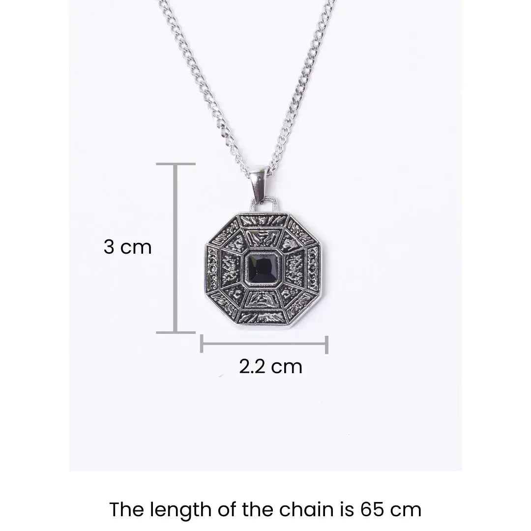 Black Moon Stone Pendant - Salty Accessories