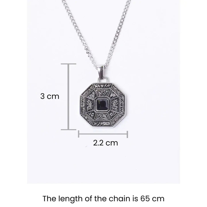 Black Moon Stone Pendant - Salty Accessories