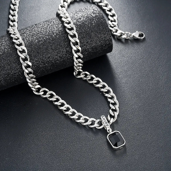 Black Rhinestone Necklace