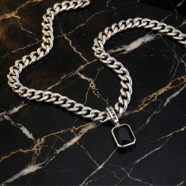 Black Rhinestone Necklace