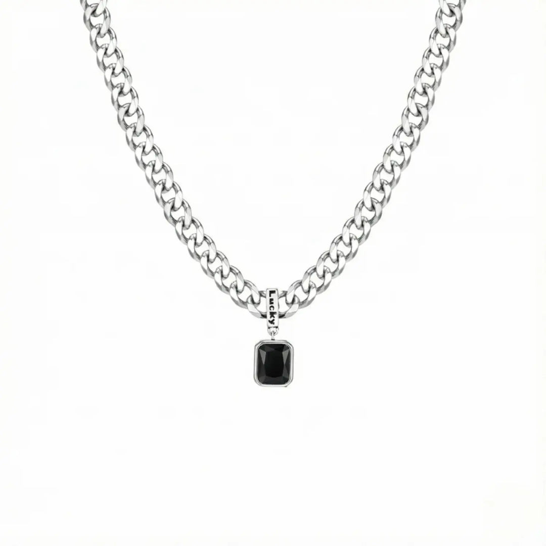 Black Rhinestone Necklace | Salty