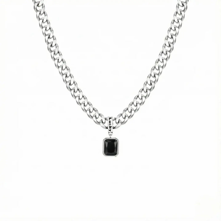 Black Rhinestone Necklace | Salty