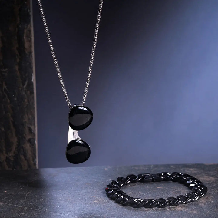 Black Sher Mens Jewellery Set | Salty