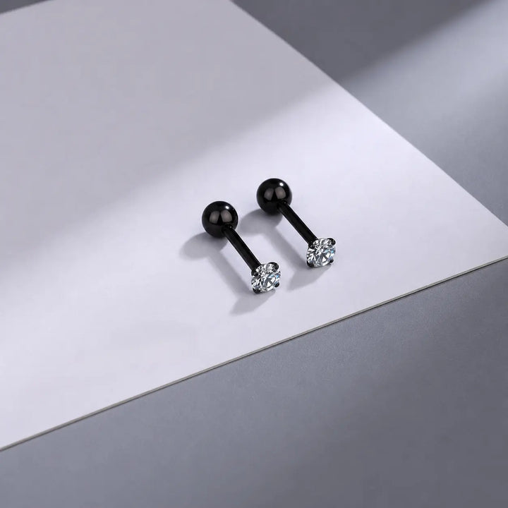 Black Star Stud Earrings | Salty
